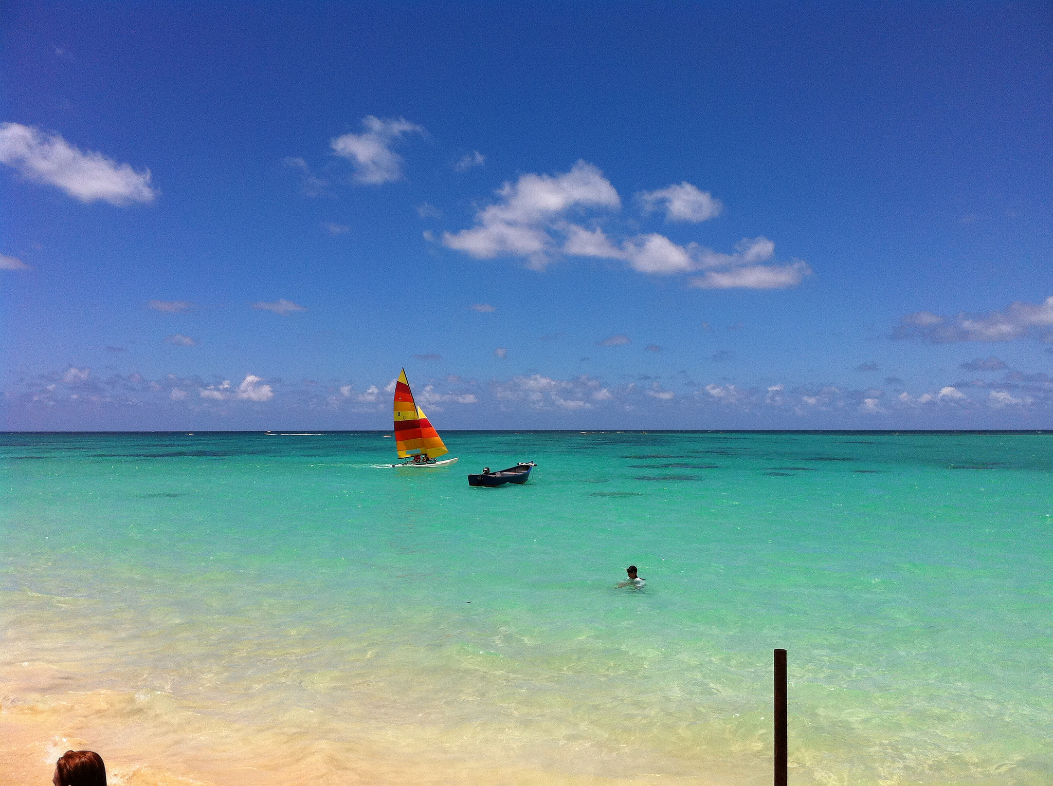 Kailua Beach Adventures blue sky and beach