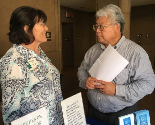 Dr. Linda Cox & Richard H.K. Onishi, House Chairman of the Tourism Department