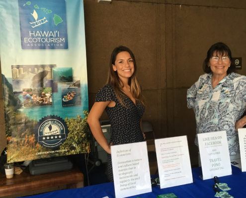 Natalie & Linda Working Our Table